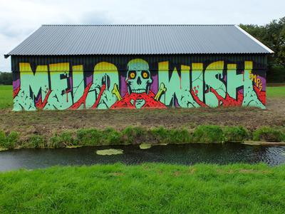 Melo Wish graffiti